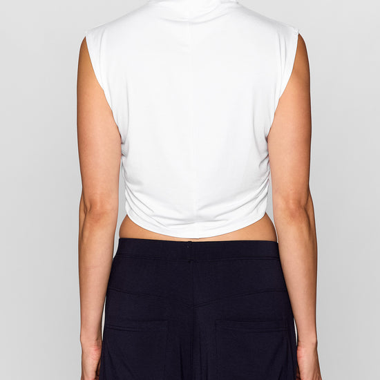 White | The Nina Top: A Sleeveless top by Bleusalt