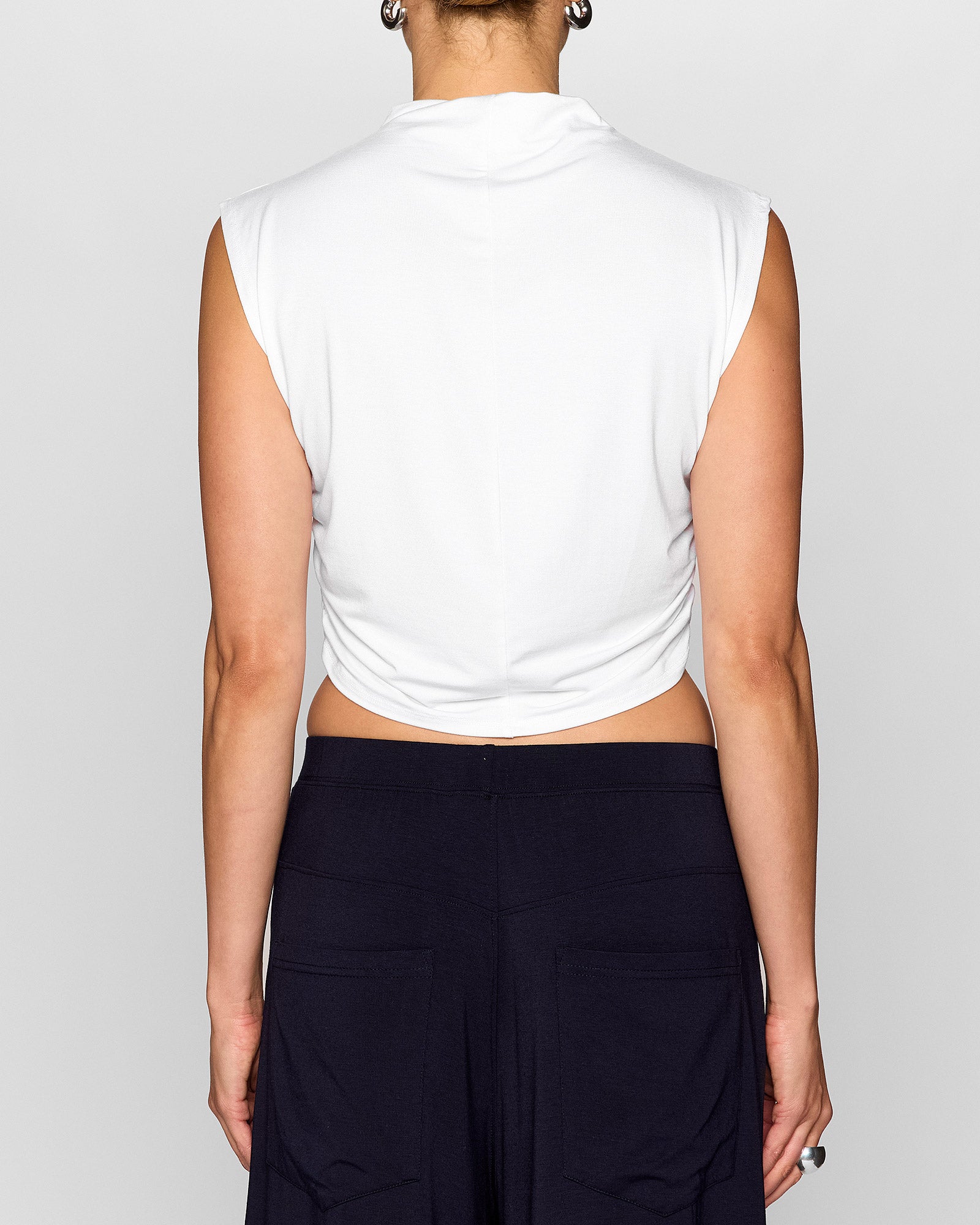 White | The Nina Top: A Sleeveless top by Bleusalt