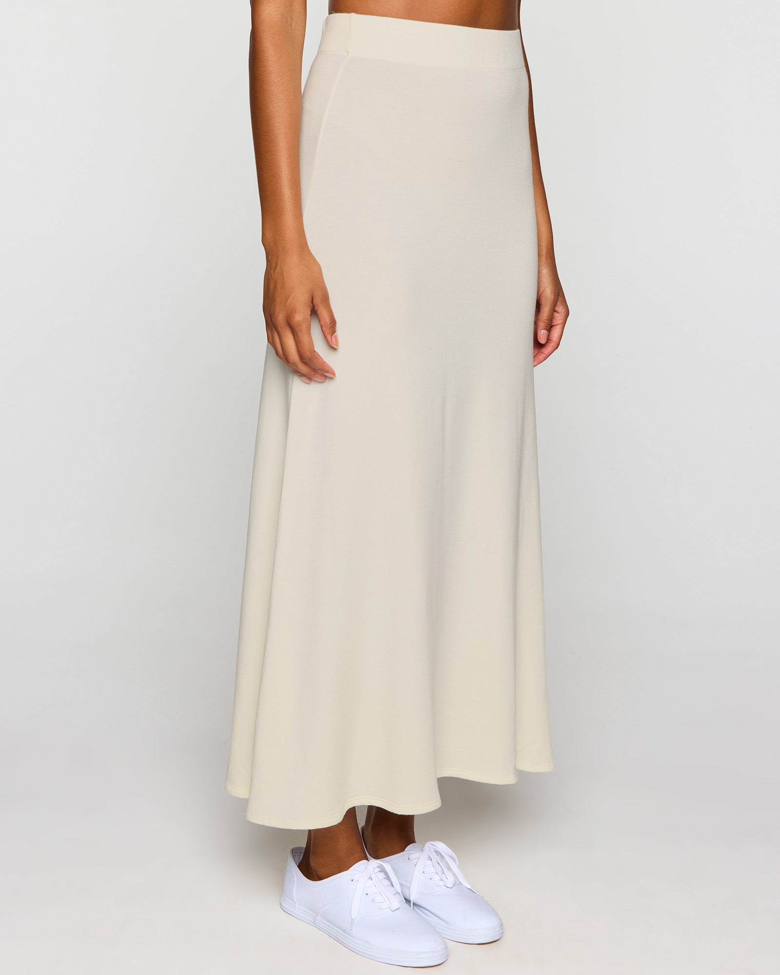 Stone | The Long A-Line Skirt Angle