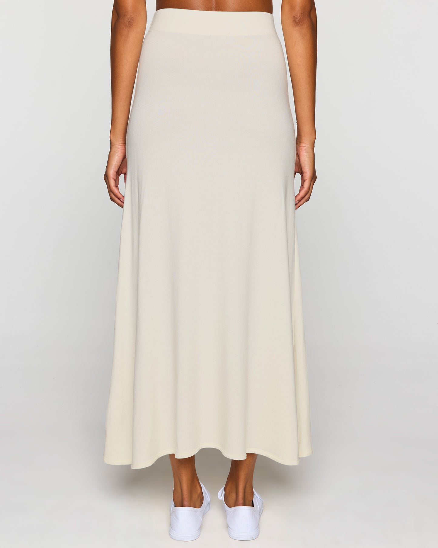 Stone | The Long A-Line Skirt Back