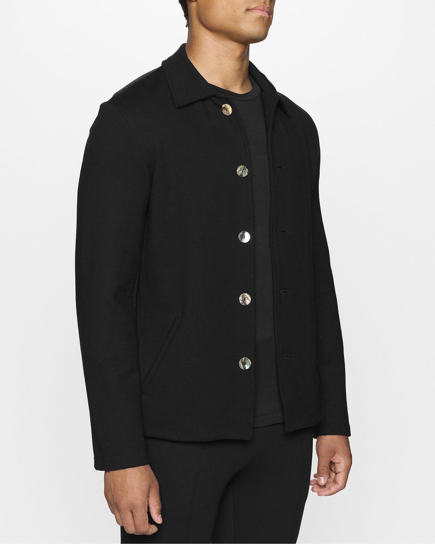 Black | The Men's Shacket by Bleusalt