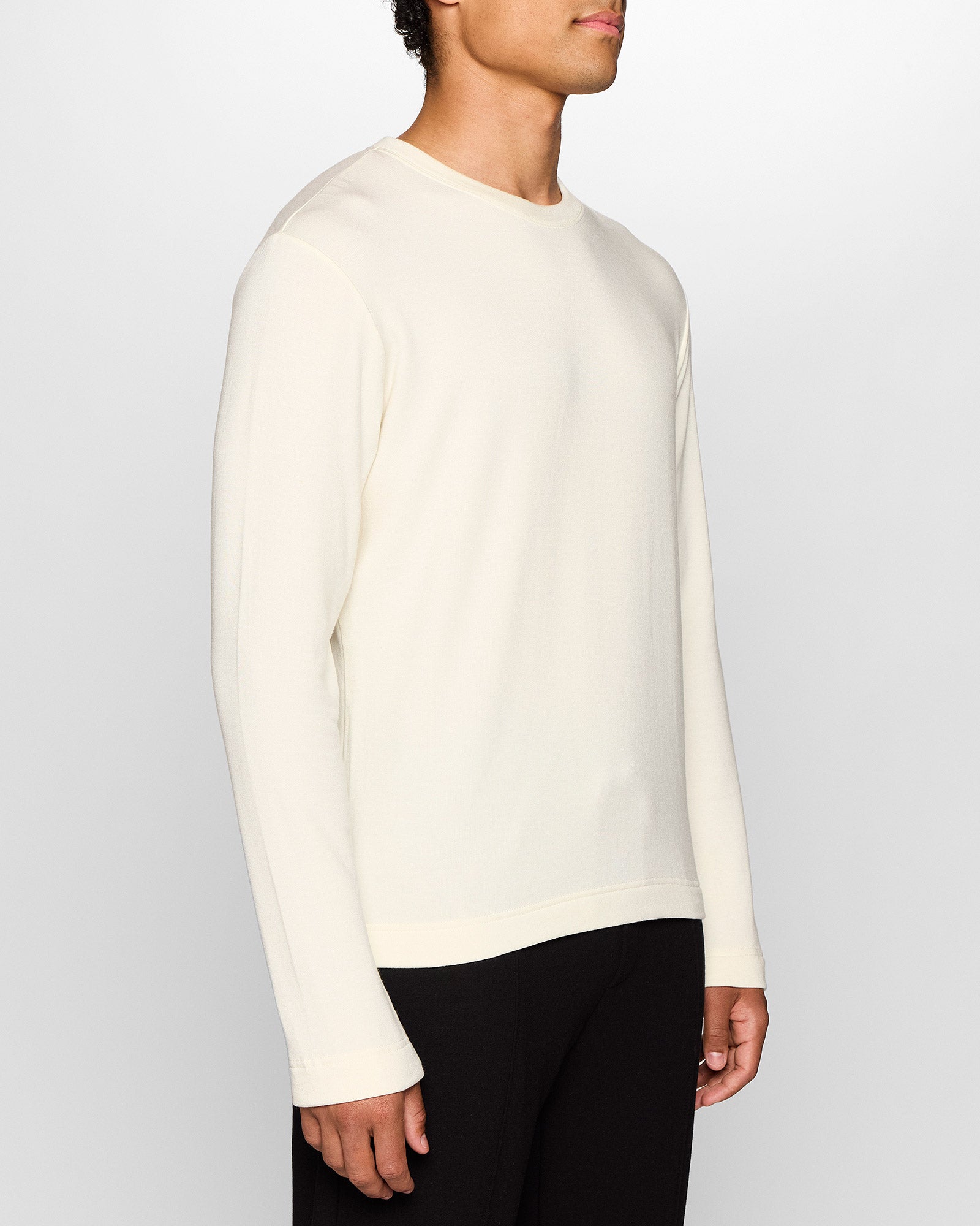 Unbleached | The Long Sleeve Crew Pullover for Men