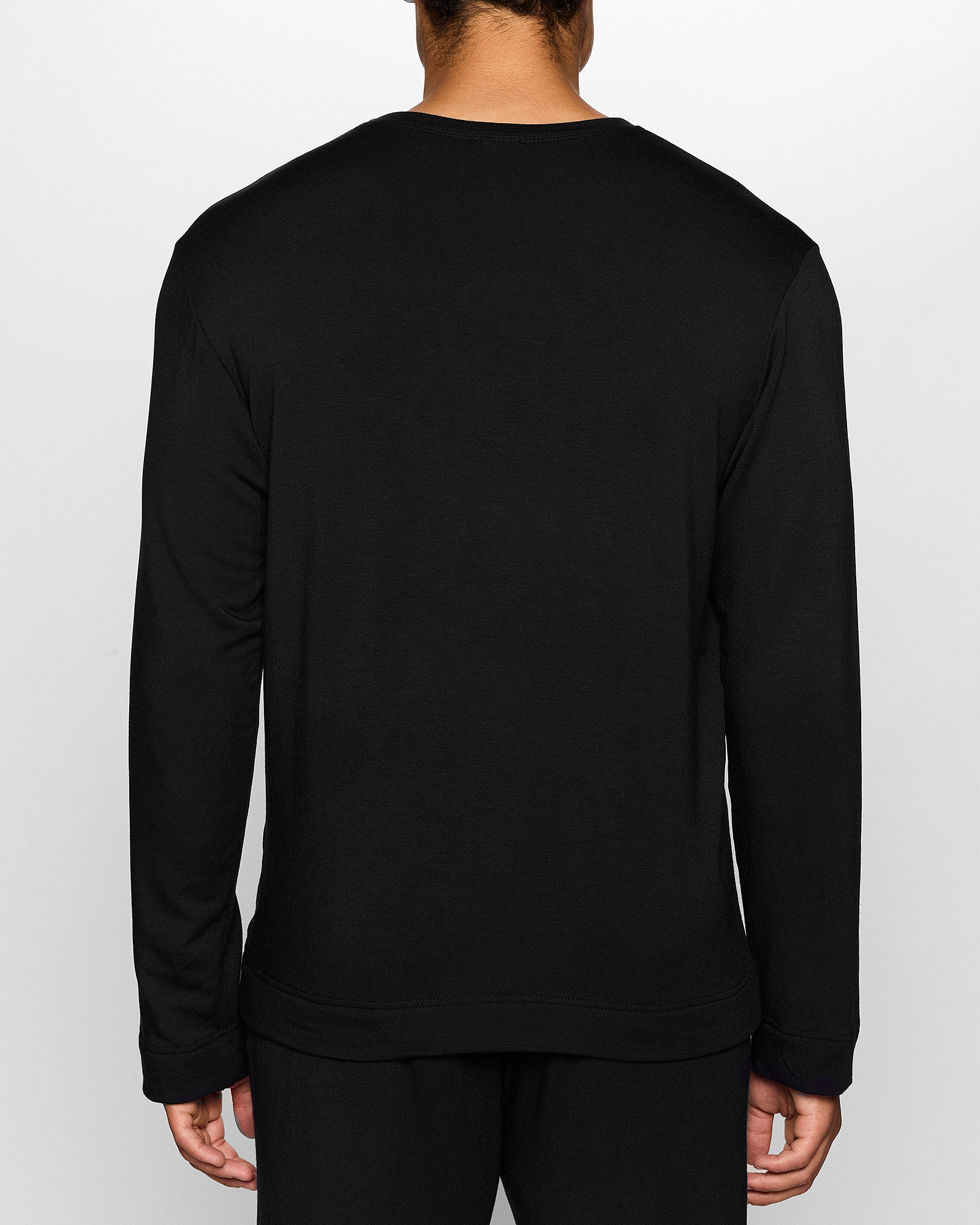 Black | The Long Sleeve Crew Pullover