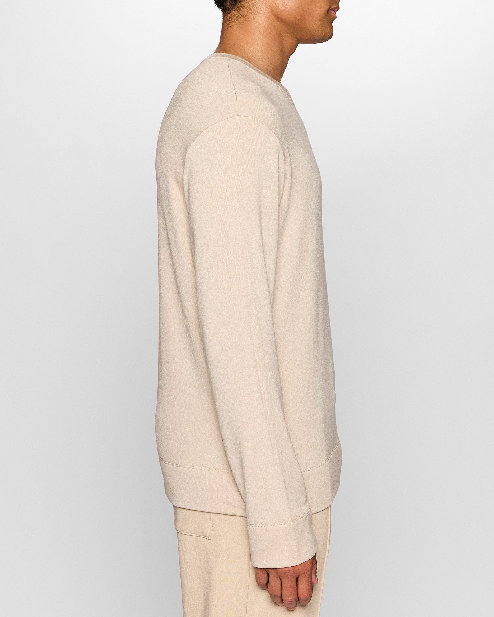 Stone | The Long Sleeve Crew Pullover for Men