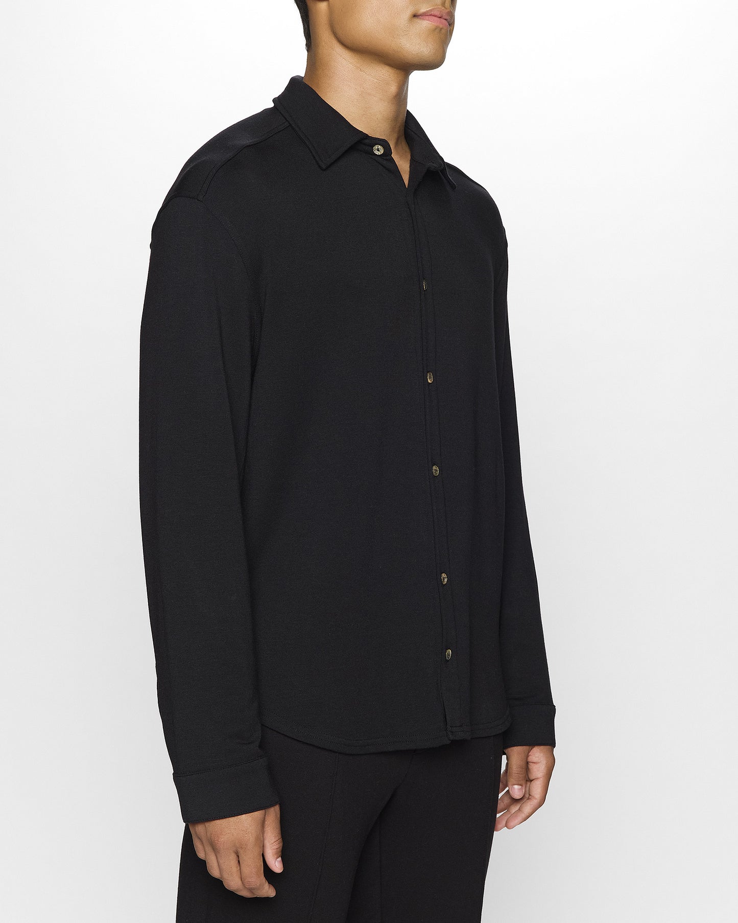 Black | The Men's Classic Shirt Angle