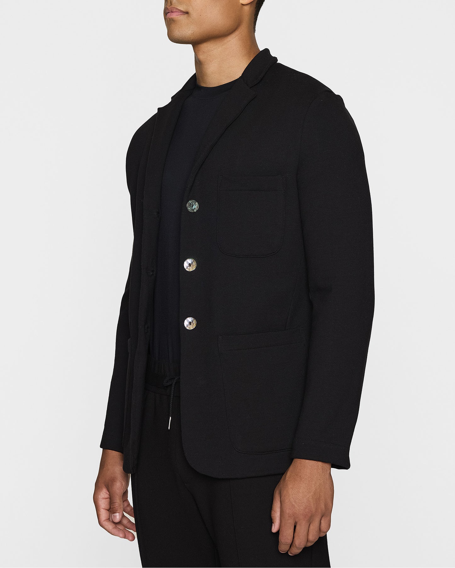 Black | The Luxe Unisex Big Rock Blazer