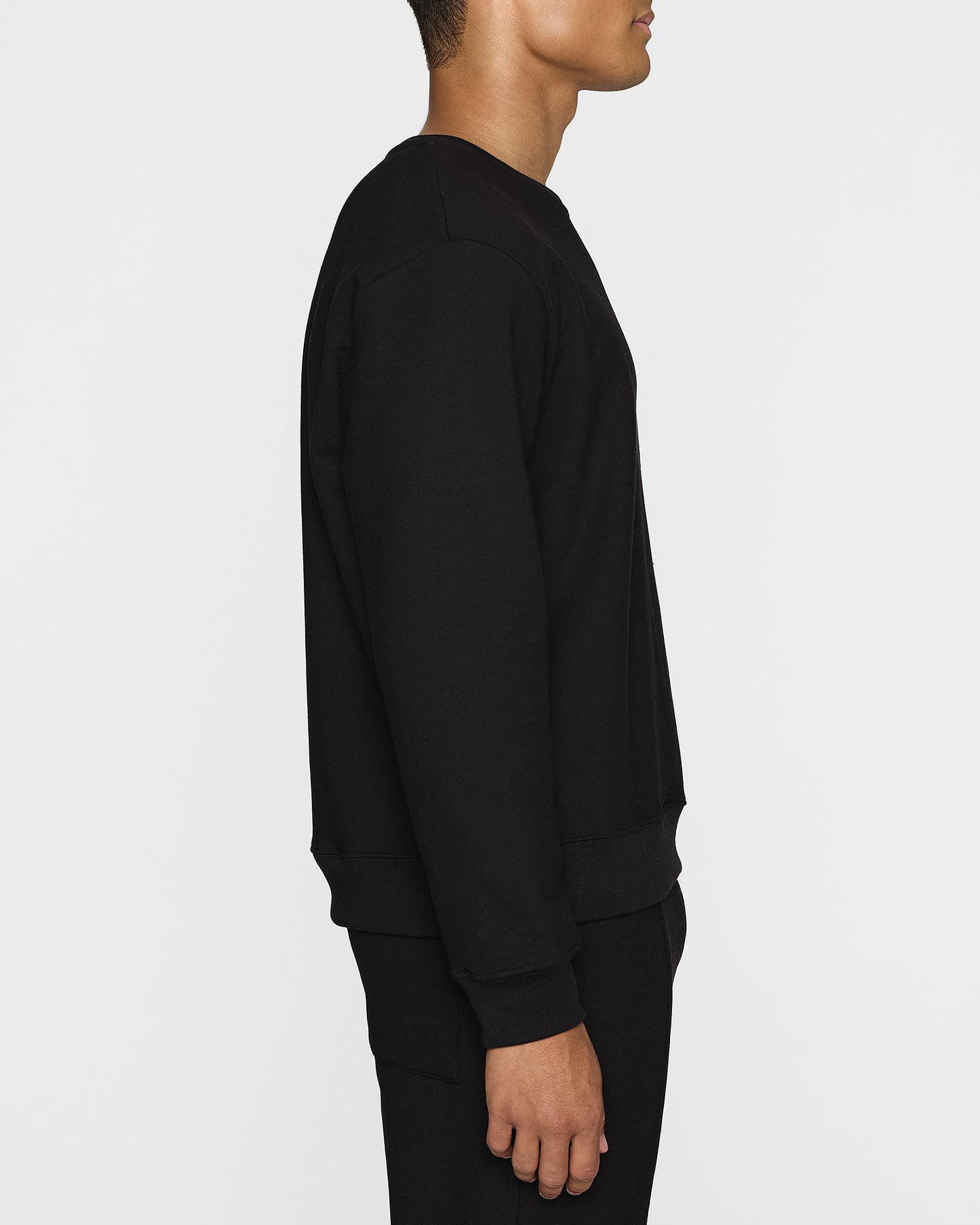 Black | The Luxe Men's Crew