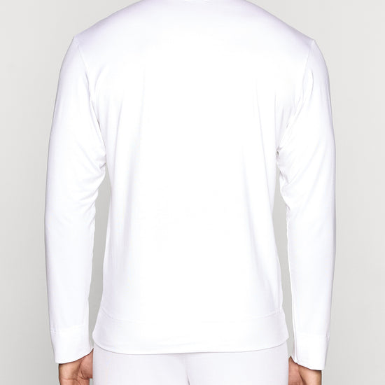 White | The Long Sleeve Crew Pullover Lite