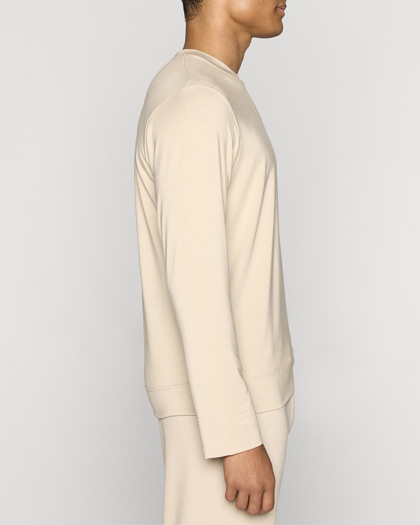 Stone | The Long Sleeve Crew Pullover Lite