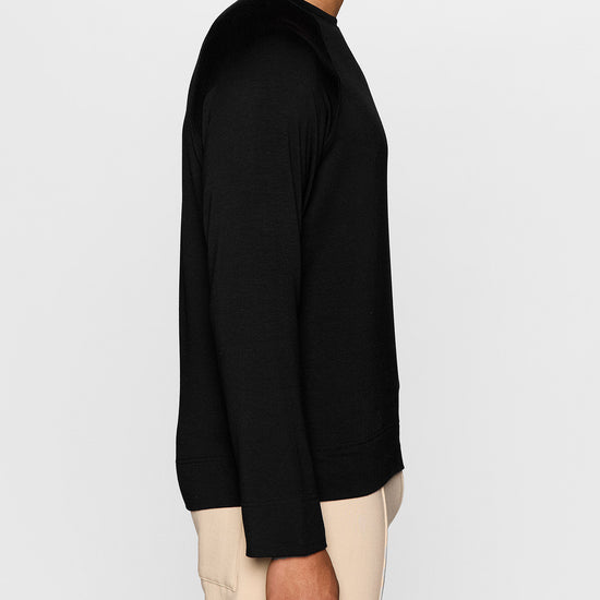 Black | Men's Raglan Crew