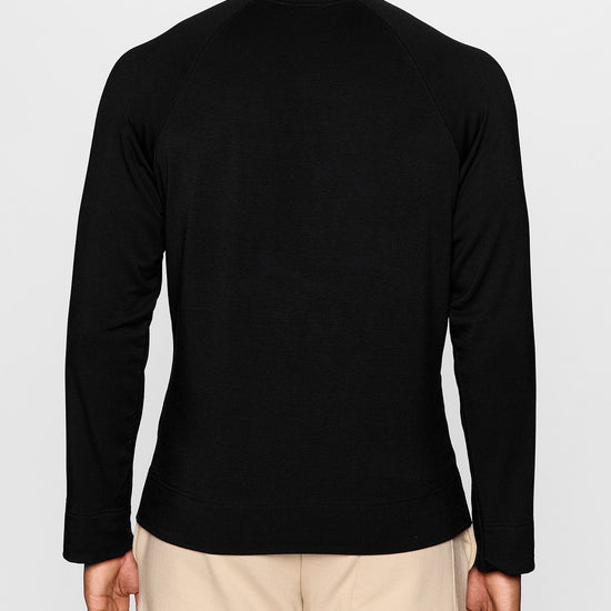 Black | Men's Raglan Crew