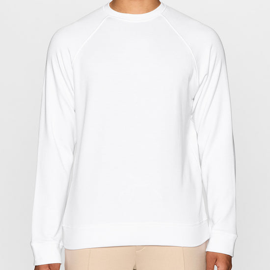 White | Men's Raglan Crew