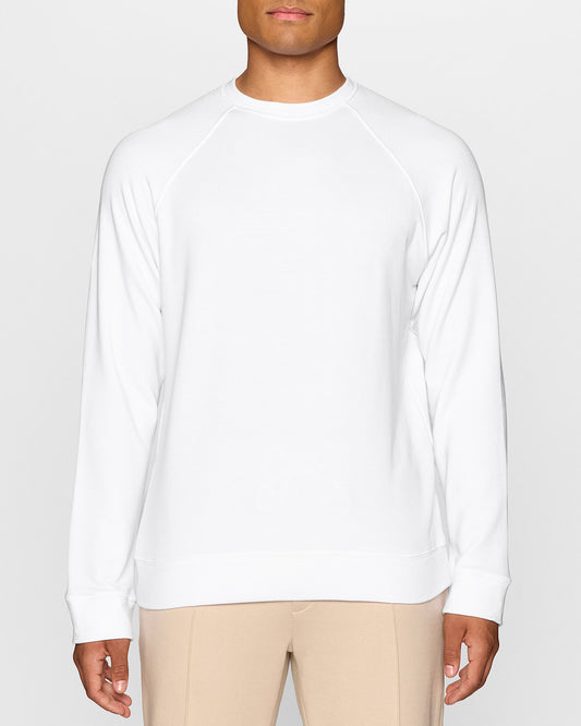 White | Men's Raglan Crew