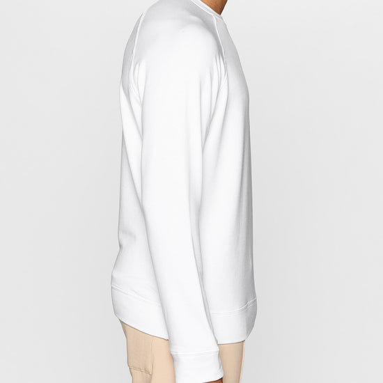 White | Men's Raglan Crew