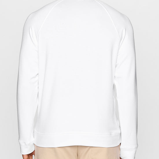 White | Men's Raglan Crew