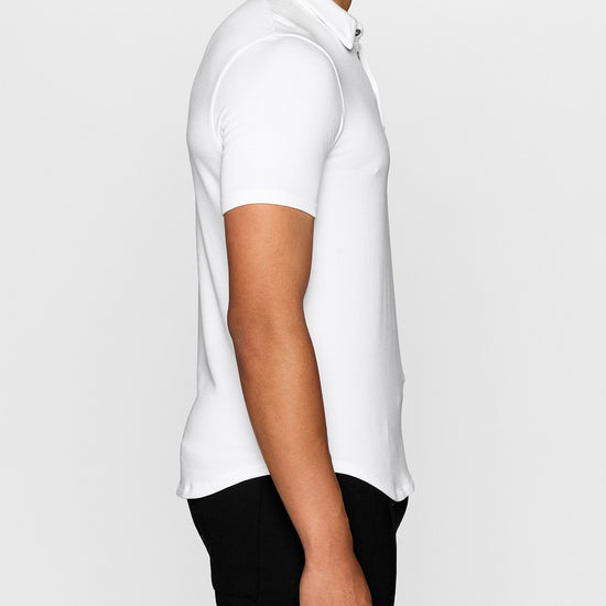 White | Men's Polo by Bleusalt