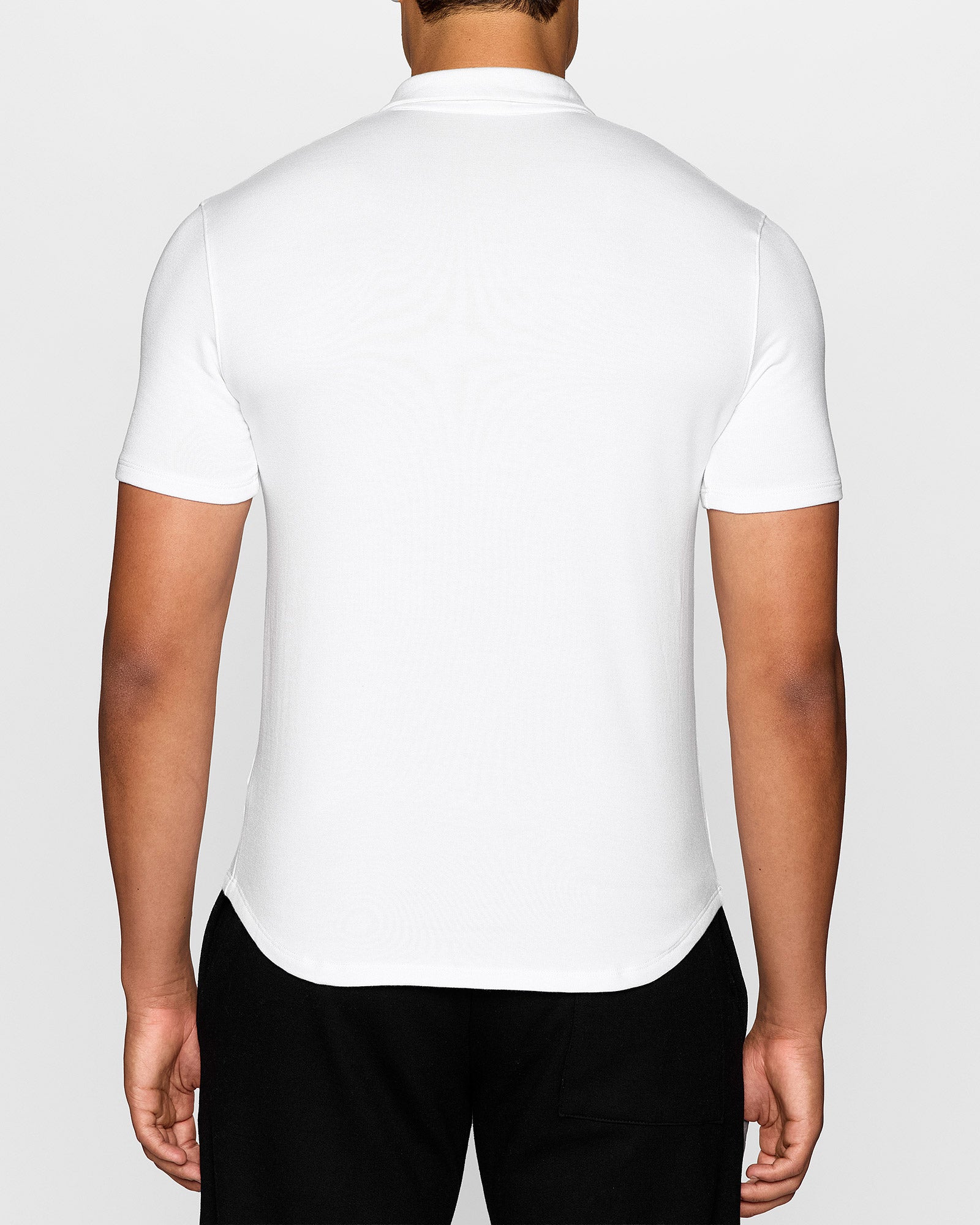 White | Men's Polo by Bleusalt
