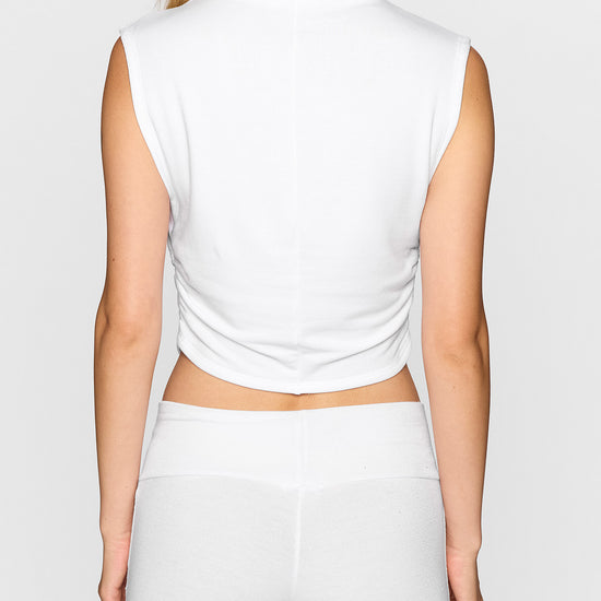 White | The Nina Top in Signature Bleusalt Fabric