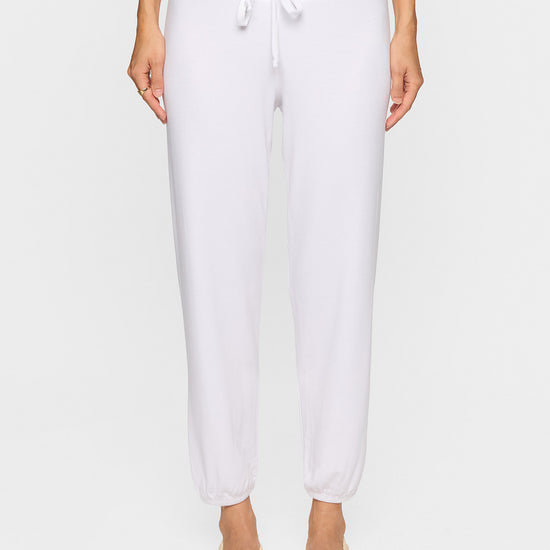 White | The Bleusalt Classic Sweatpant for Women
