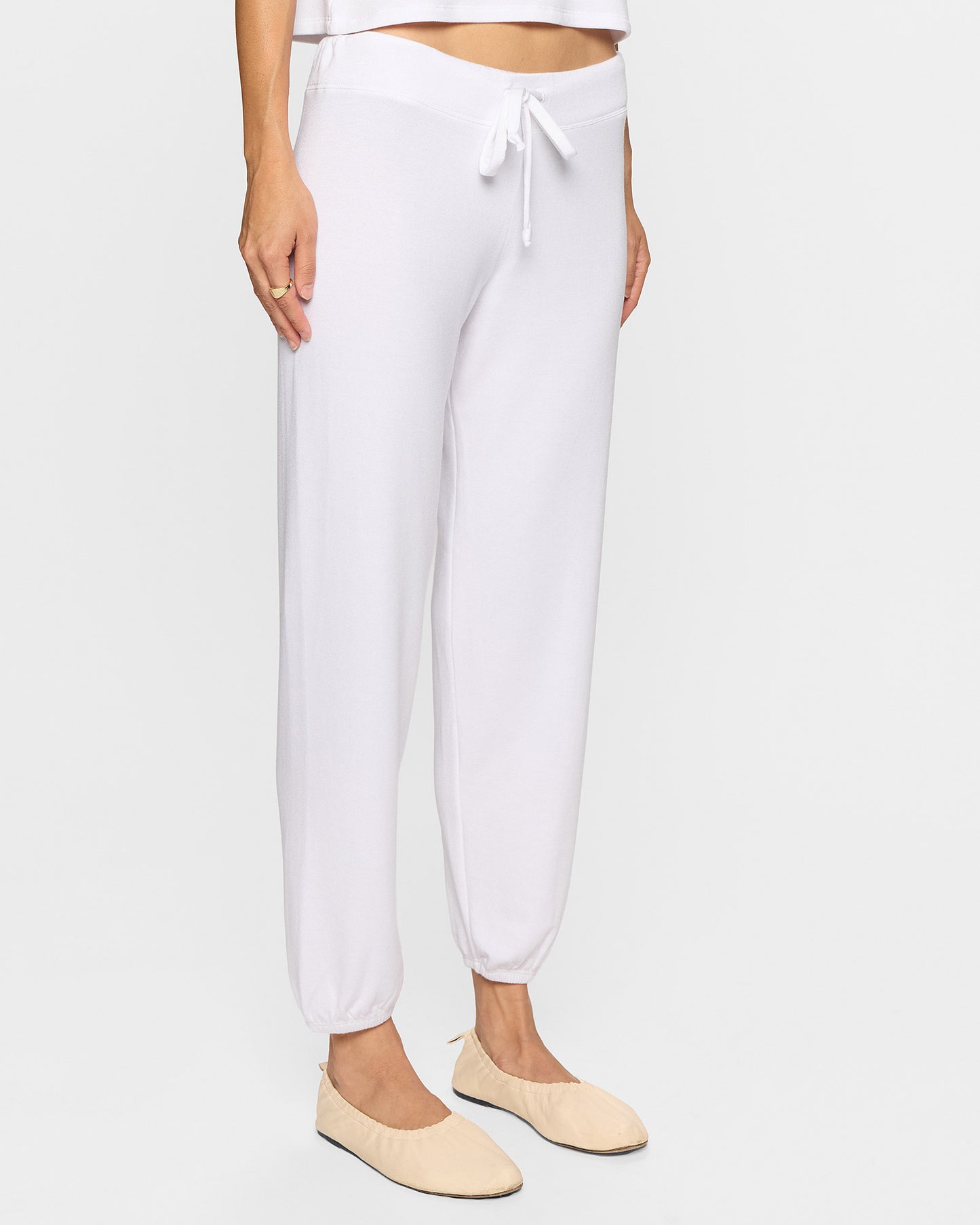 White | The Bleusalt Classic Sweatpant for Women