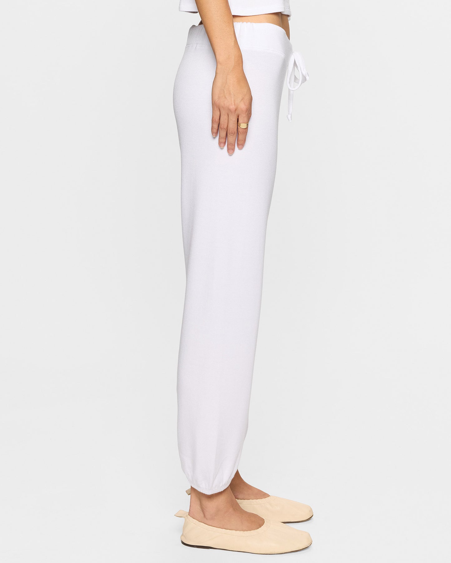 White | The Bleusalt Classic Sweatpant for Women