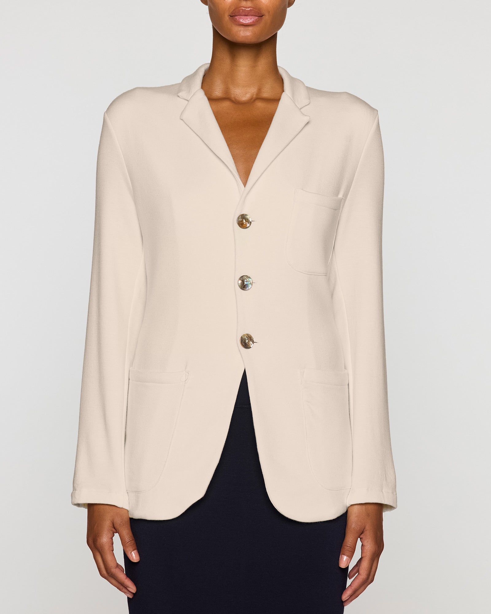 Stone | The Women's Blazer Front
