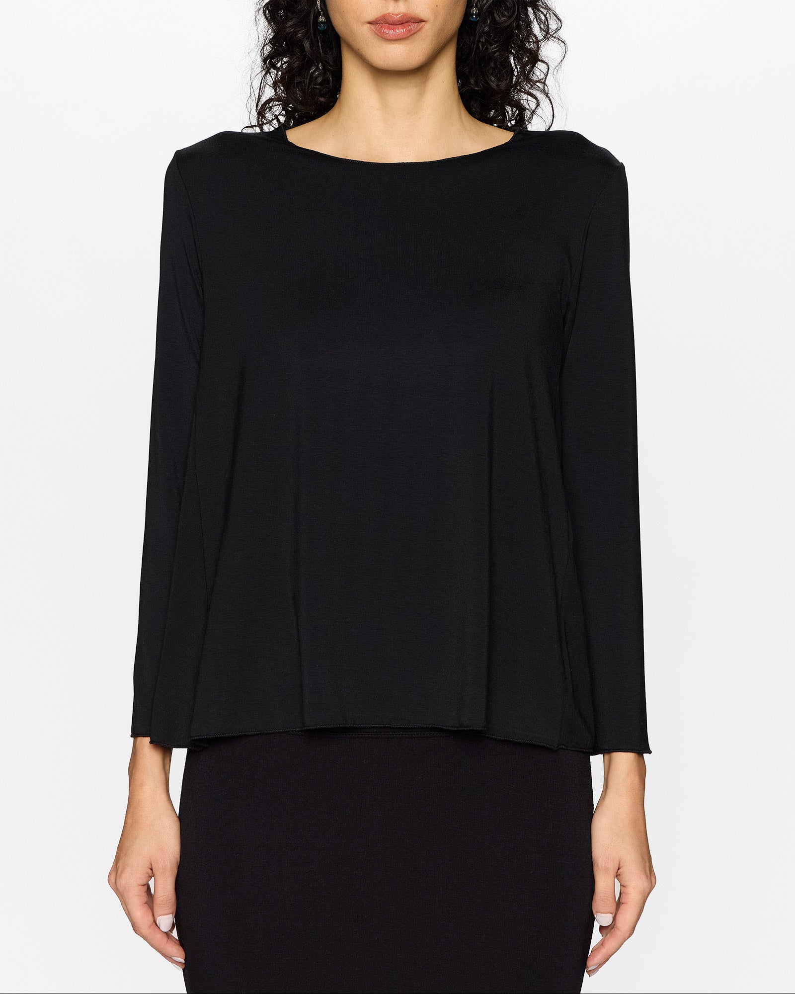 Black | The Barbra Top Lite by Bleusalt