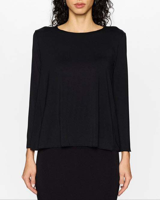 Black | The Barbra Top Lite by Bleusalt