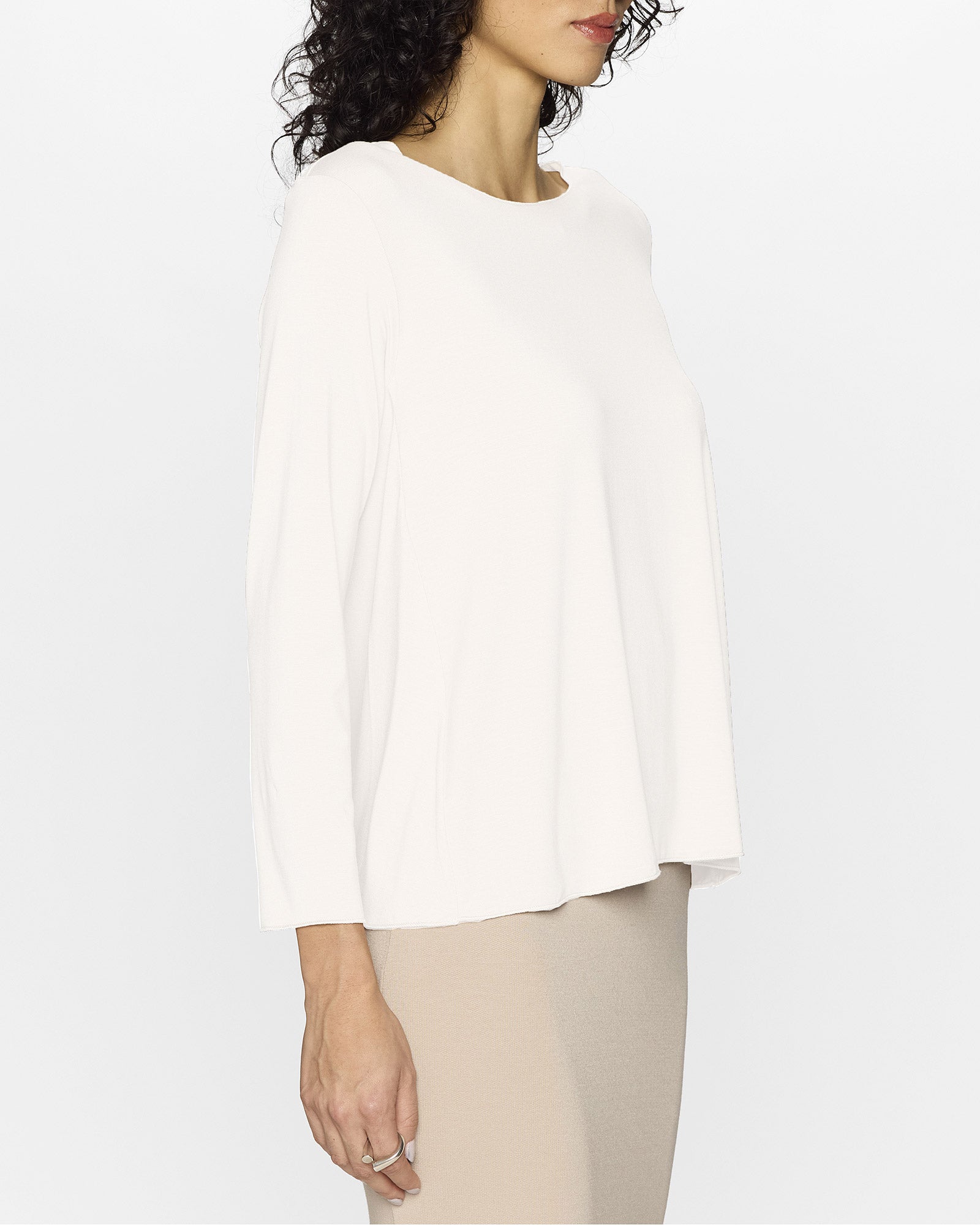 White | The Barbra Top Lite by Bleusalt