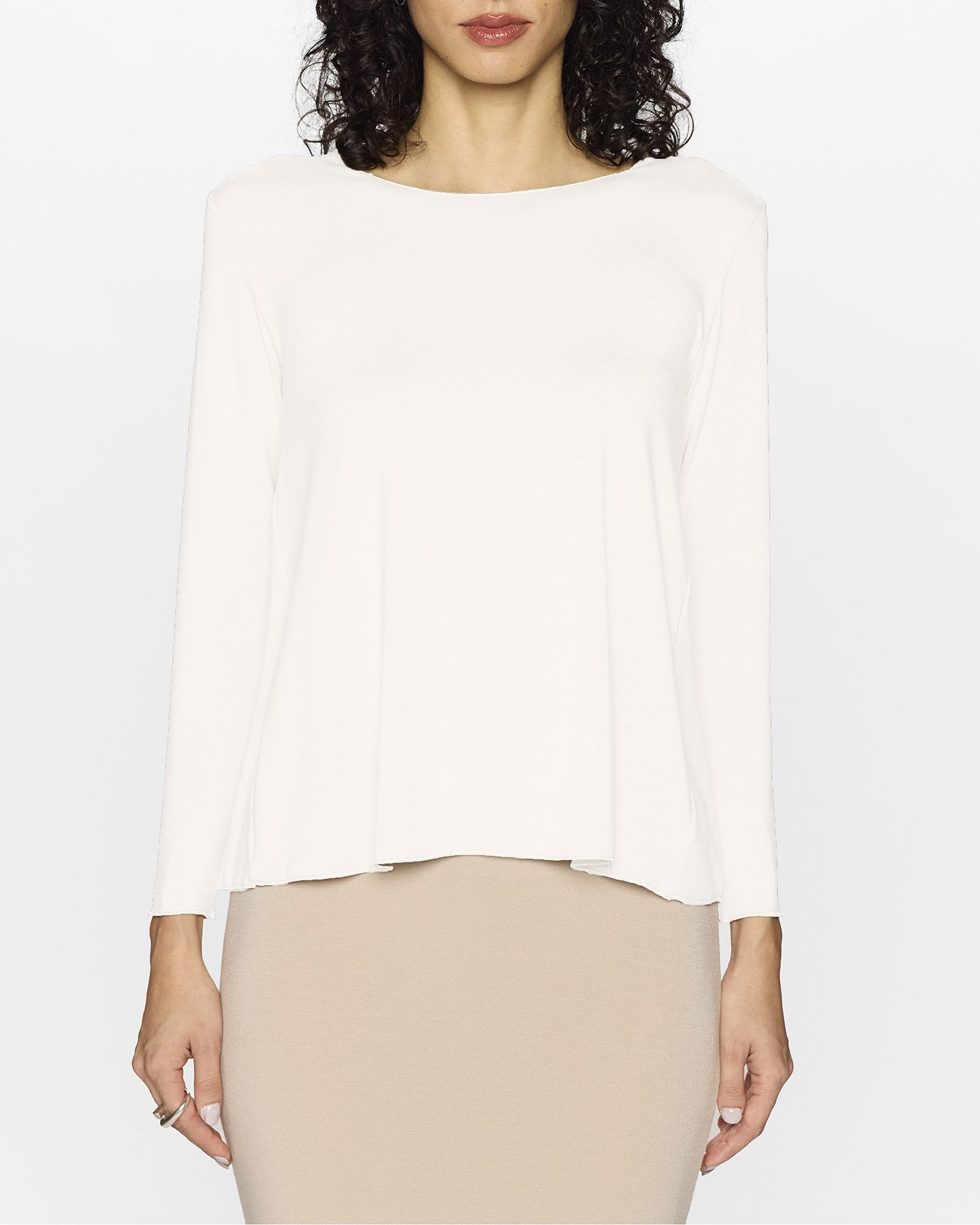 White | The Barbra Top Lite by Bleusalt