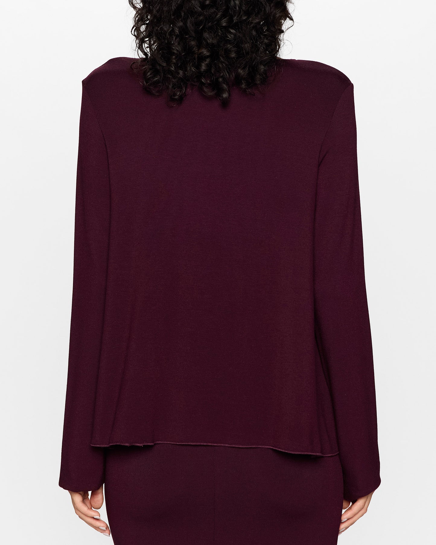 Bordeaux | The Long Barbra Top by Bleusalt