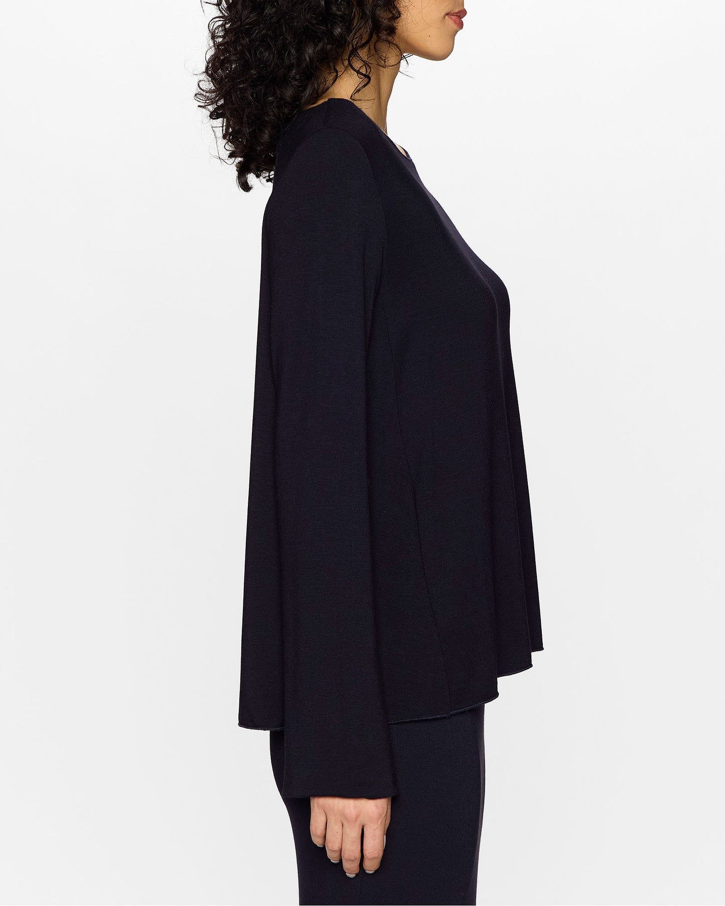Navy | The Long Barbra Top by Bleusalt