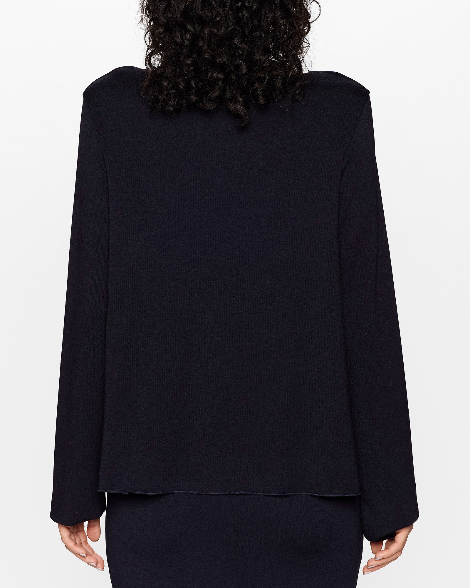 Navy | The Long Barbra Top by Bleusalt
