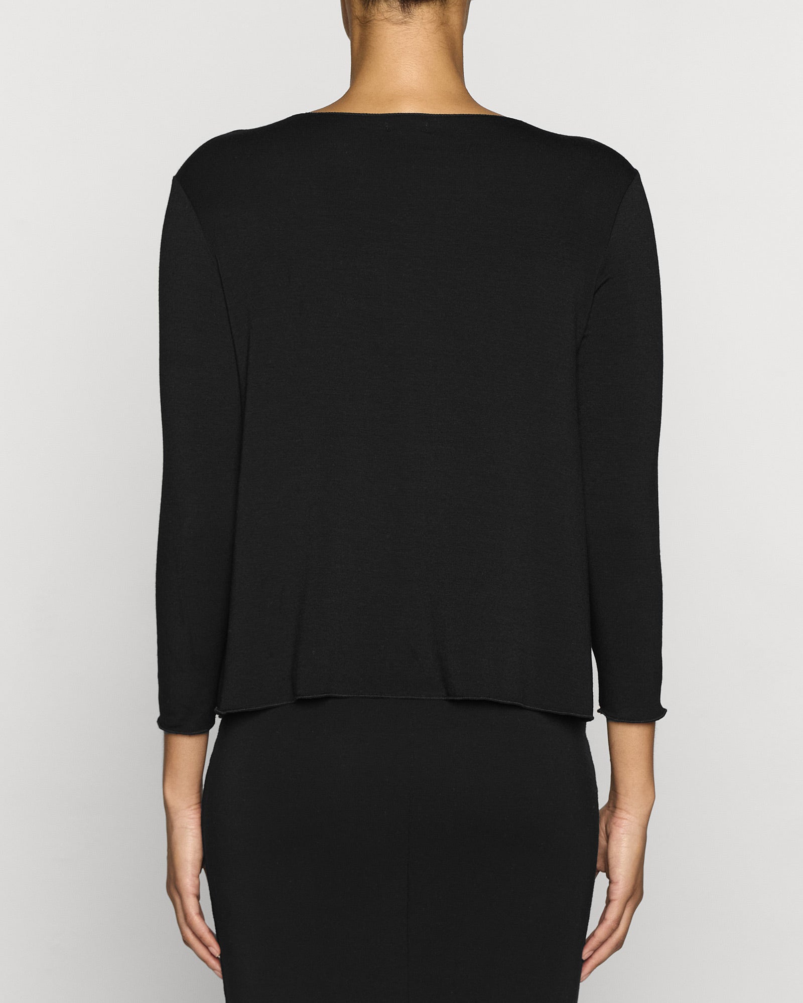 Black | The Barbra Top Back