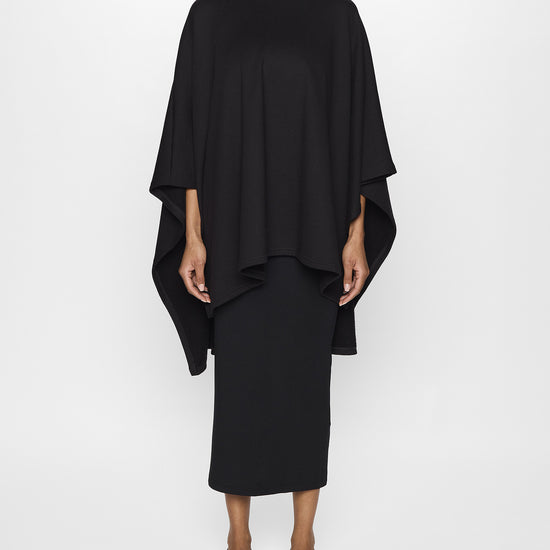 Black | The Luxe Poncho - Women's Poncho