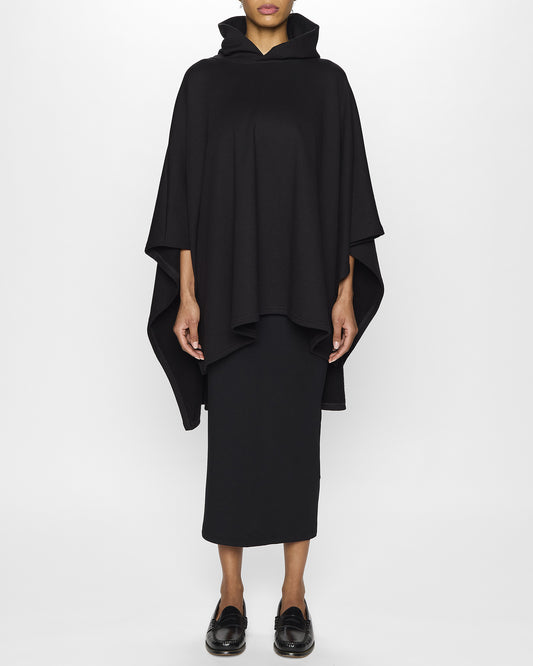 Black | The Luxe Poncho - Women's Poncho