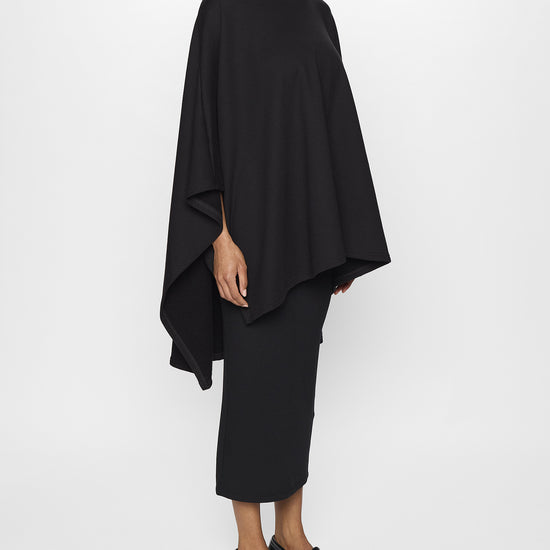 Black | The Luxe Poncho - Comfortable Poncho