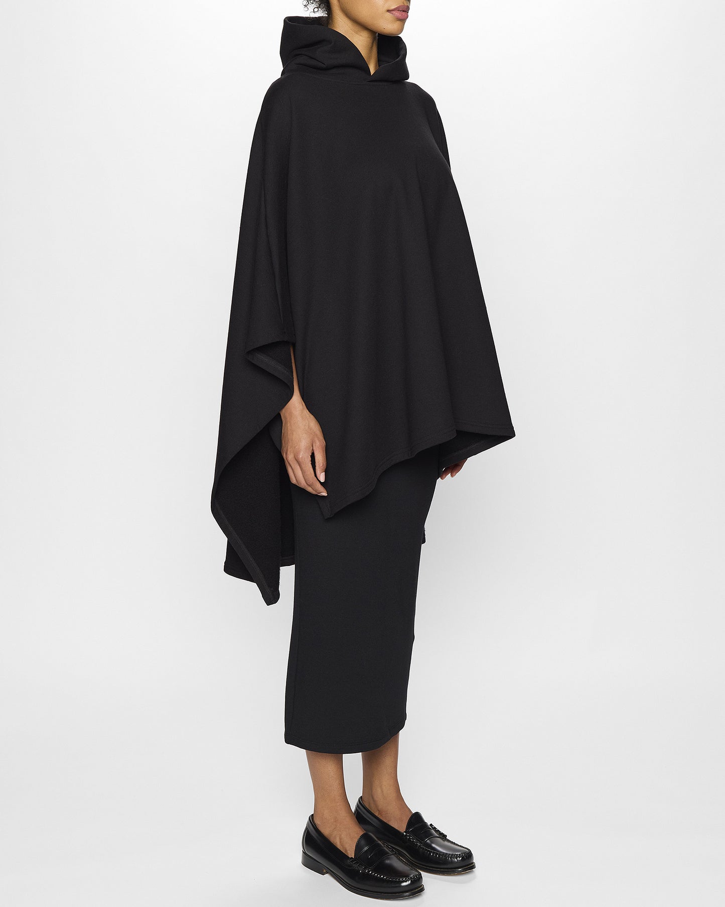 Black | The Luxe Poncho - Comfortable Poncho