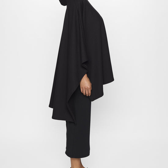 Black | The Luxe Poncho - Adult Poncho with Hood