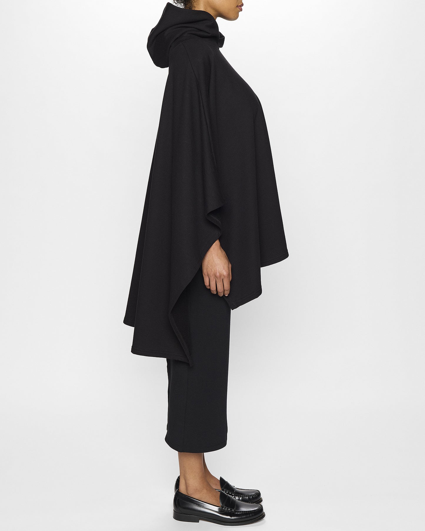 Black | The Luxe Poncho - Adult Poncho with Hood