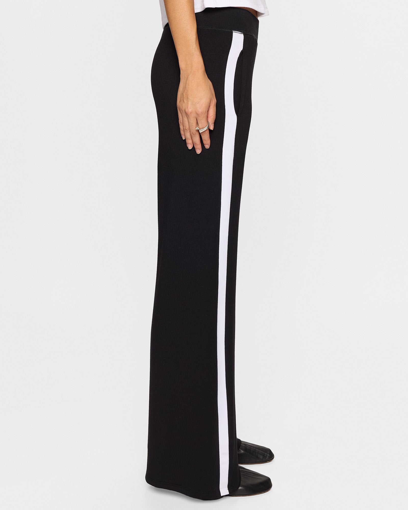 Black/White | The Cindy Racer Pant