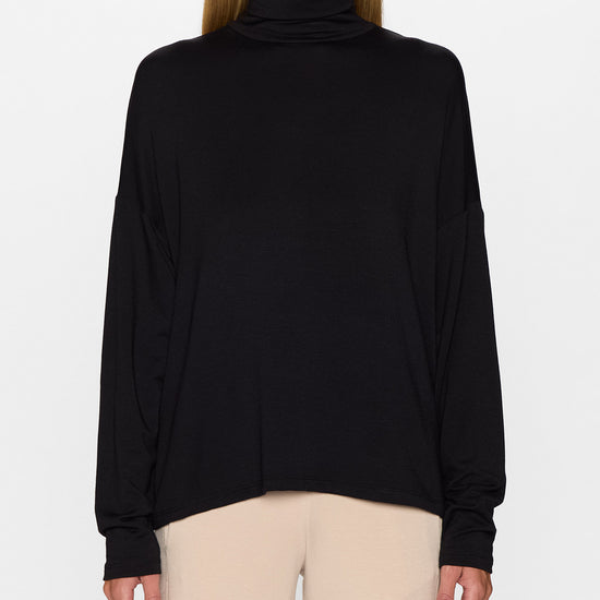 Black | The Oversized Turtleneck