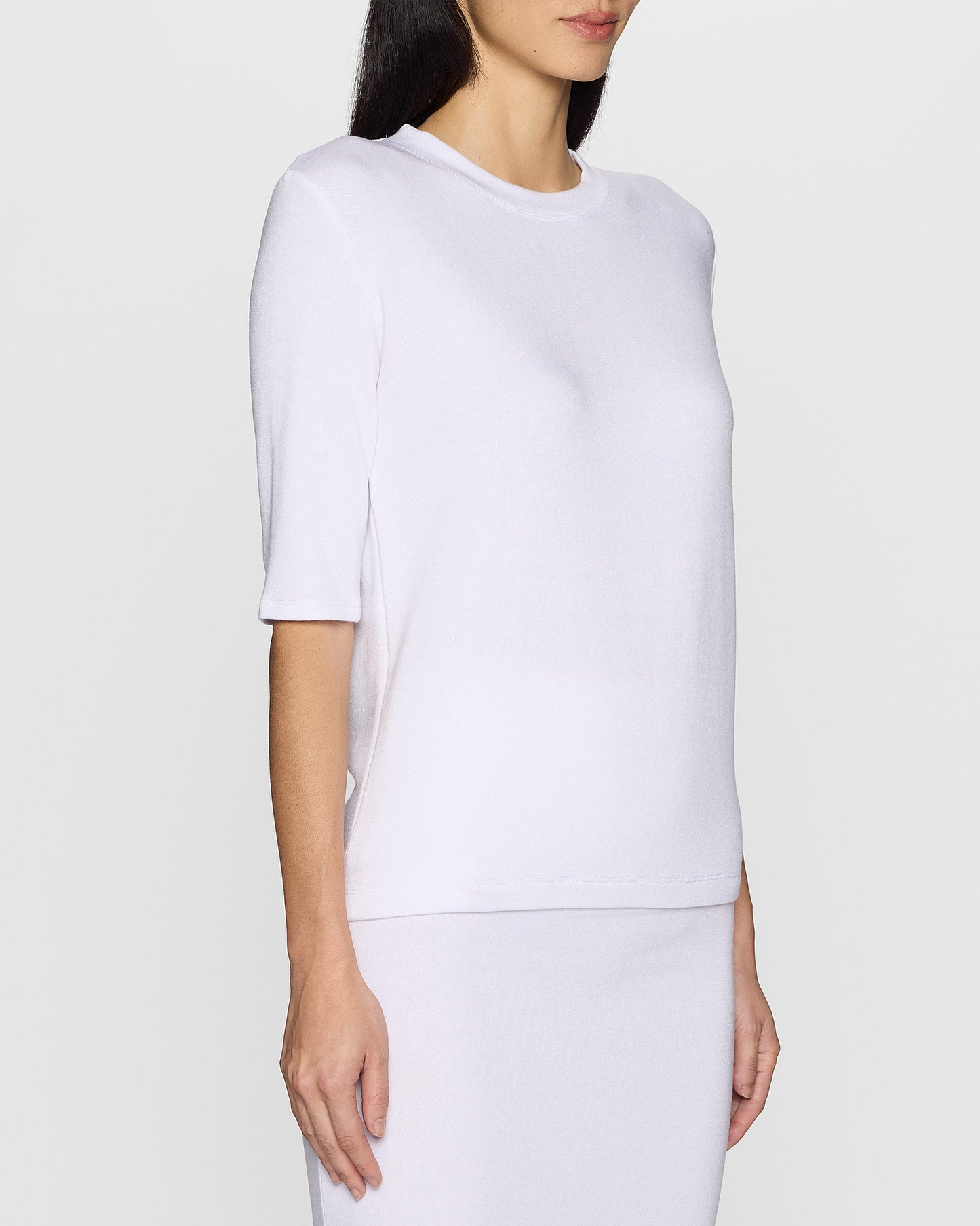 White | The Elbow Sleeve Classic Crew