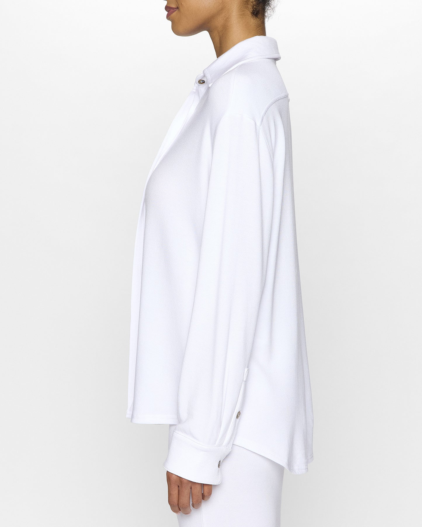 White | The Women's Button-Up Shirt Side