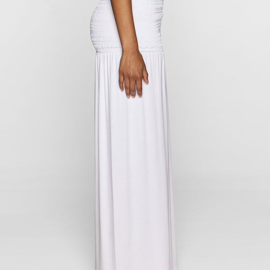 White | The Smocked Skirt