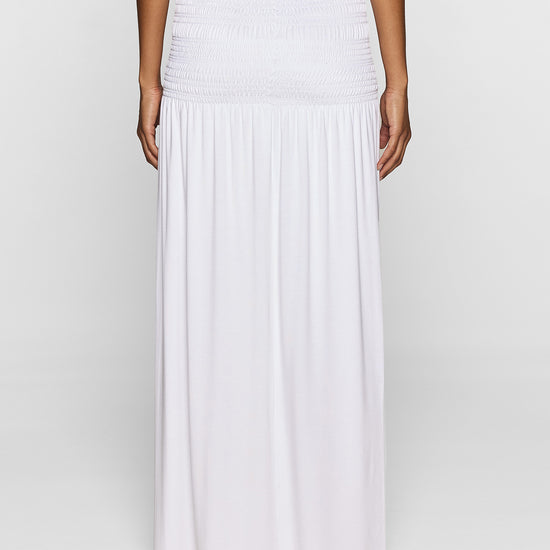 White | The Smocked Skirt