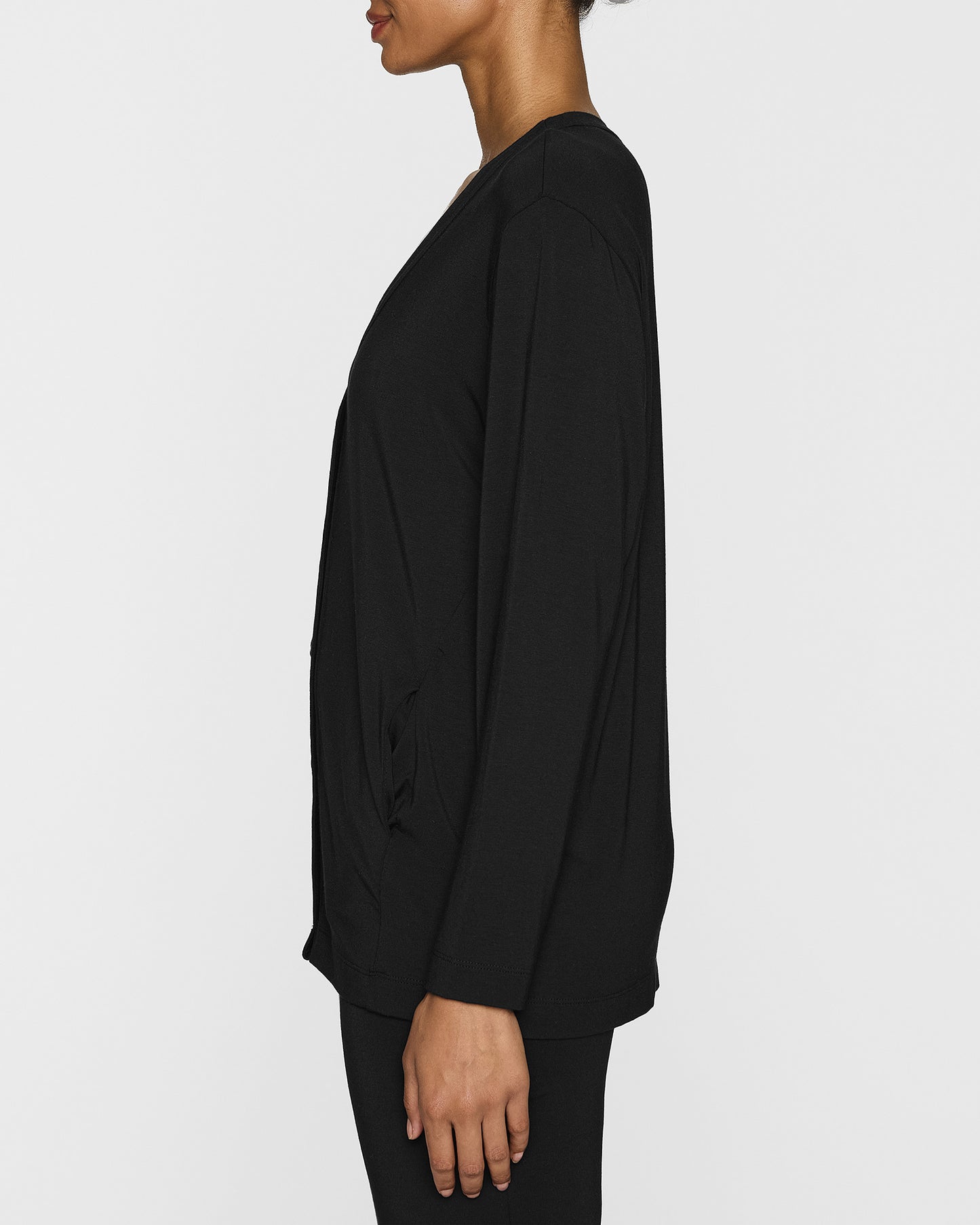 Black | The Oversized Cardigan LITE