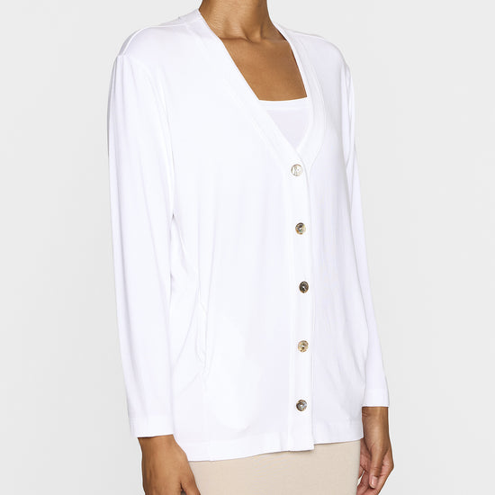 White | The Oversized Cardigan LITE