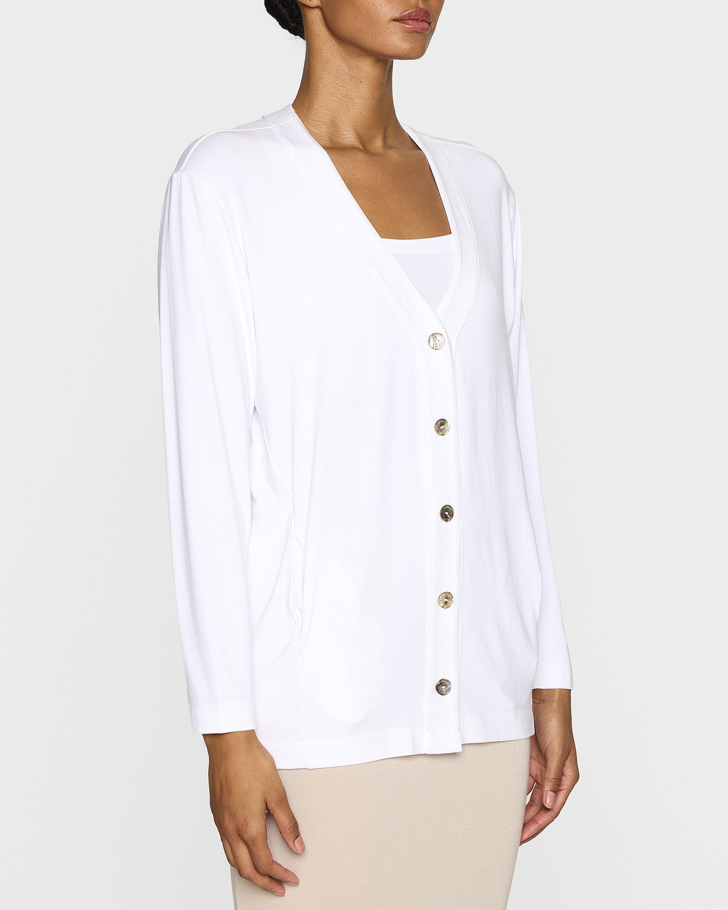 White | The Oversized Cardigan LITE