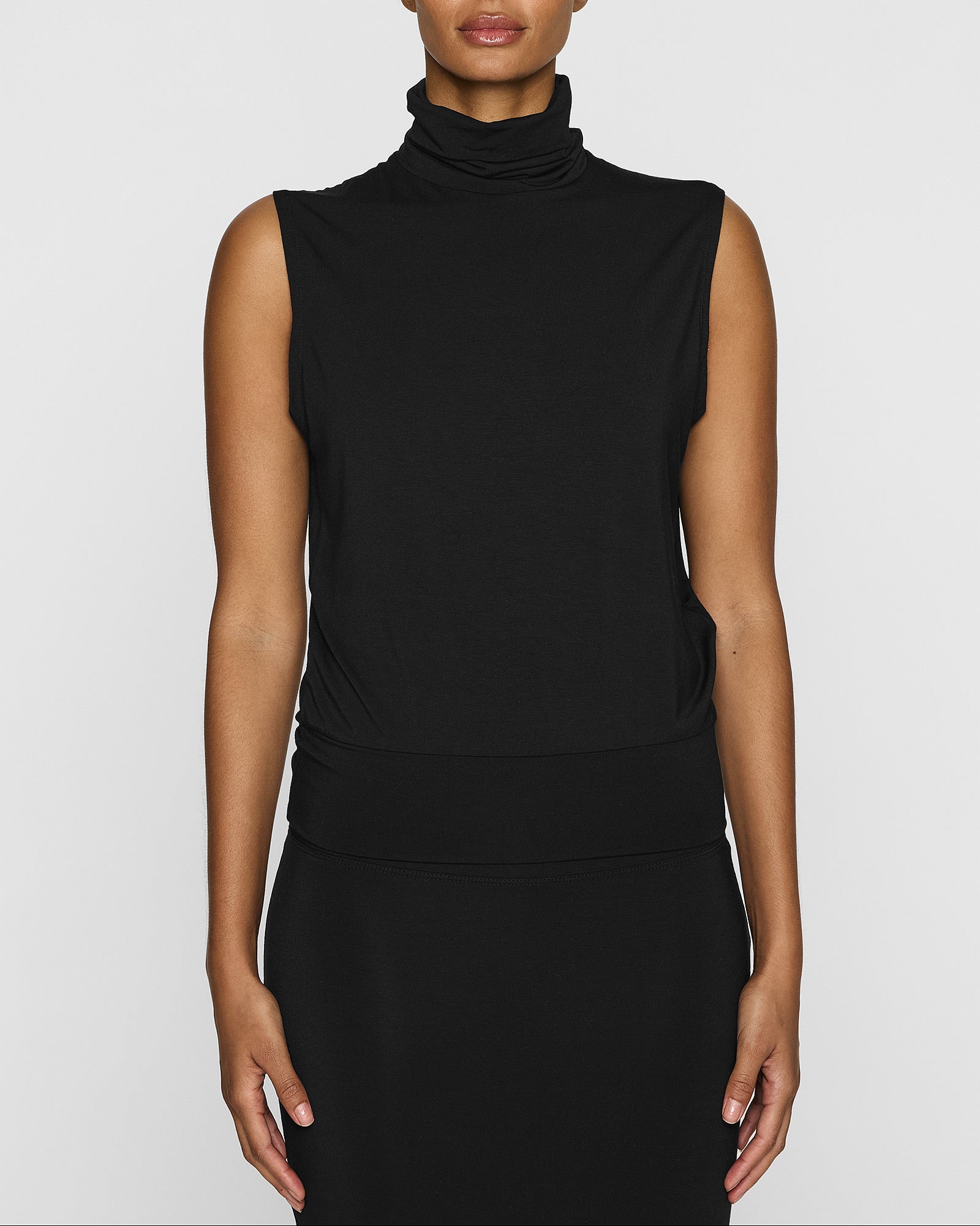 Vince Lasercut store Sleeveless Turtleneck Blo